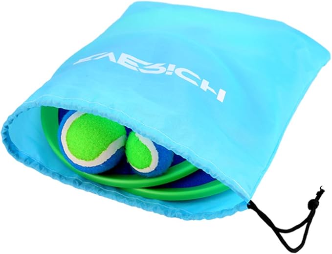 EVERICH Upgraded Toss and Catch Ball Game Set, Outdoor Games for Family Outdoor Toys Yard Games, Beach Pool Toys for Adults Family with 4 Paddles 4 Balls, Great Gifts Idea