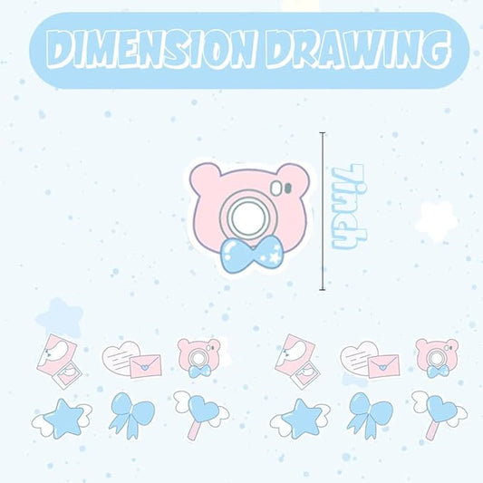 12pcs Cinna-morolls Hanging Swirl Party Decoration,Cartoon Party Decoration,Cinna-morolls Party Swirls,Suitable for Cartoon Dog Party Decoration Supplies