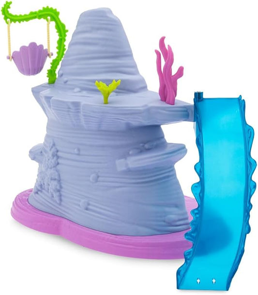 Disney Store Action Toys The Little Mermaid Ariel's Grotto Playset - Fun Girl Toys, Mini Figures Set - Includes Flounder, Sebastian, Treasures & More - Perfect for Fans of Ariel