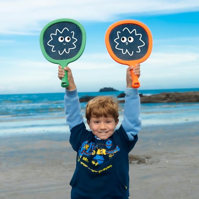 Racquet Paddle Bouncy Ball Play Set for Kids Adults Family Activities Rackets, Indoor Outdoor Play Games,Childrenās Pool Beach Sport Toys(with 4 Balls)