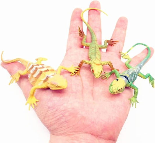Guaishou Artificial Model Reptile Lizard Animal Figures Kids Gift 12pcs