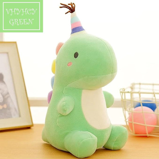 Stuffed Animal Plush Toys, Cute Dinosaur Toy, Soft Dino Plushies for Kids Plush Doll Gifts for Boys Girls (Green, 13.8 Inch)