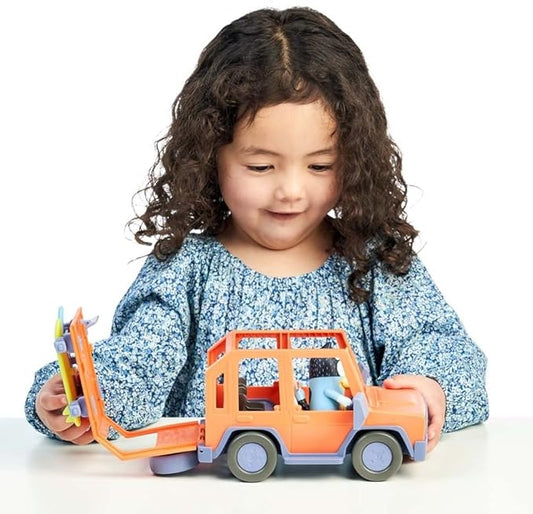 Bluey, 4WD Family Vehicle, with 1 Figure and 2 Surfboards | Customizable Car - Adventure Time | for Ages 3+, Multicolor, 13018