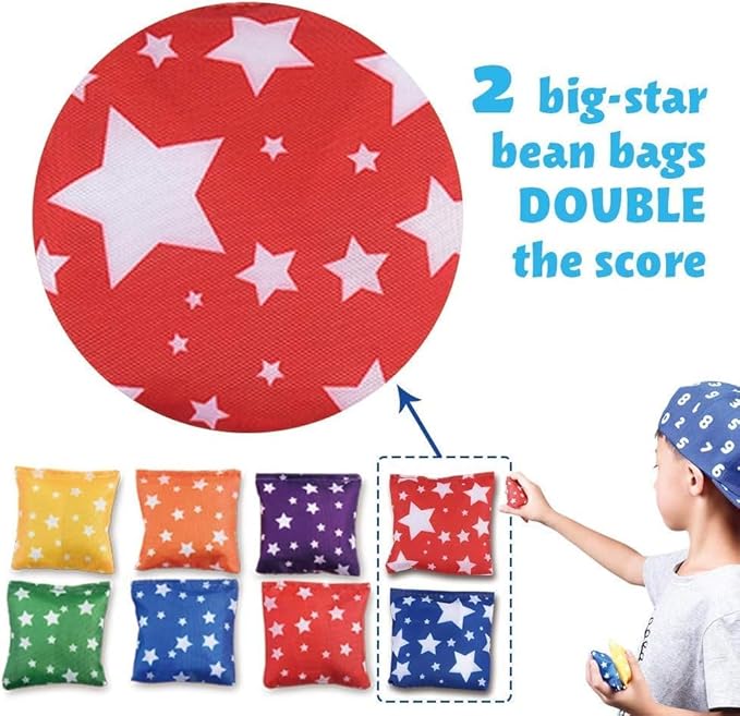 RaboSky Small Bean Bags for Kids Tossing, Mini Beanbags Toss Toy for Toddler Preschool Prek Daycare Supplies Classroom Circle Time Home Schooling Indoor Outdoor Backyard Activities Cornhole Game