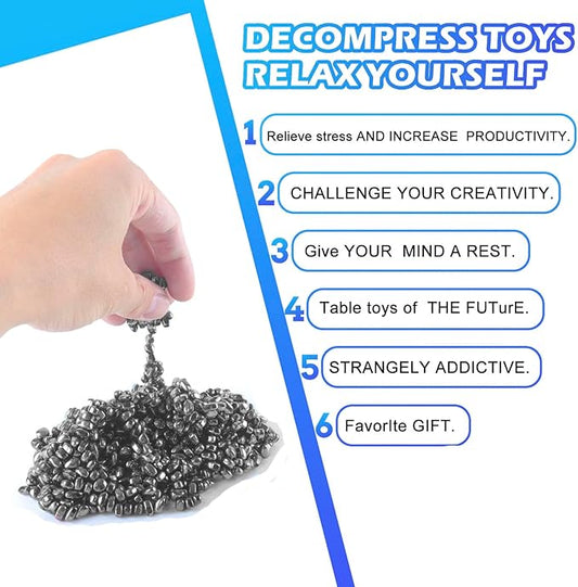 550+ Pcs Putty Fidget Toys for Adults Teens, Stress Relief Sensory Toys for Autism ADHD Anxiety, Desk Fidgets for Office, Fun Gift Idea for Men Women