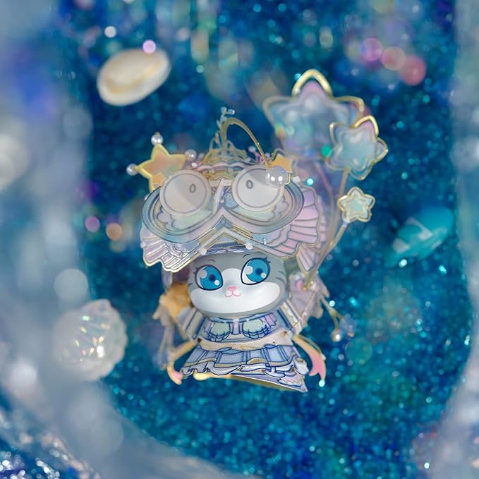 MU 3D Puzzles The Mermaid Kitty Cat Beauty Kitten Metal Figures Model, Metal Models Kits Miniature Building for Adult to Build,Hobby Birthday New Year Gifts Collectibles