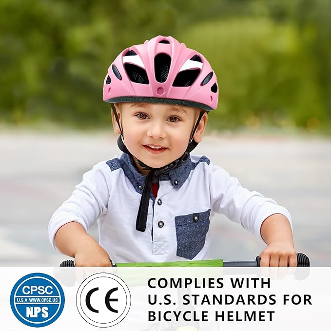 Kids Bike Helmet Boys Bike Helmet with Goggles, Adjustable Youth Bikes Helmets, Bicycle Cycling Roller Skating Skateboard Helmet for Boys Girls