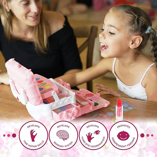 Kids Makeup Sets for Girls - Kids Makeup Sets for Girls 5-8, Maquillaje para Niñas, Play Make Up Kit, Best Toys for Little Girl,Princess Toddler Kid Stuff, Ages 3456789 10 Year Old Girl Birthday Gifts