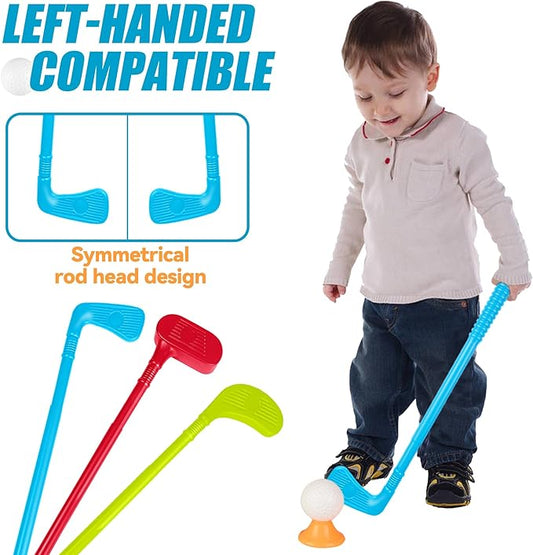 Liberry Toddler Golf Set with Cart, Plastic Golf Clubs & Balls for Kids Ages 1 2 3 4 5, Indoor Outdoor Sports Toys Christmas Birthday Gift for Boys & Girls