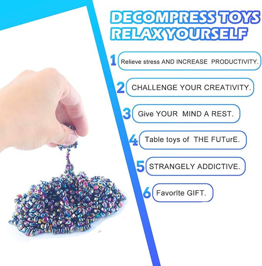 550+ Pcs Putty Fidget Toys for Adults Teens, Stress Relief Sensory Toys for Autism ADHD Anxiety, Desk Fidgets for Office, Fun Gift Idea for Men Women