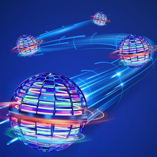 2024 Upgraded Magic Flying Orb Ball Toy with LED Light 360°Rotating, Boomerang Flying