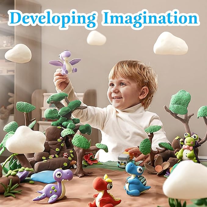 Air Dry Clay, 36 Packs White Air Dry Foam Clay, 19oz Soft Modeling Clay Super Light Weight Air Dry Clay Perfect for Arts Crafts