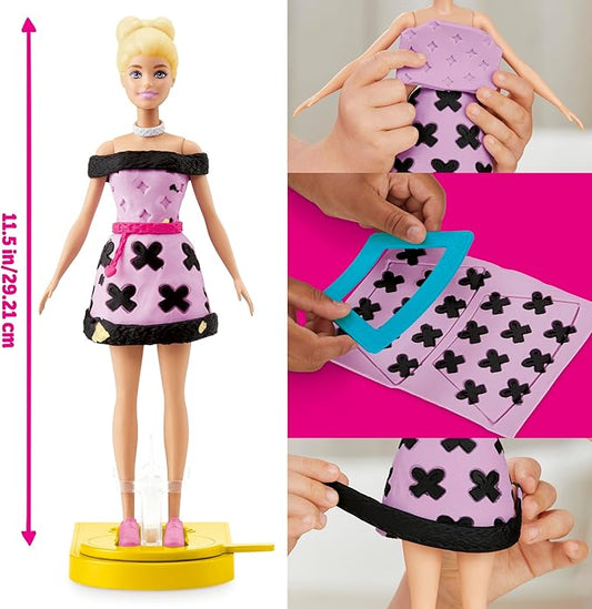 Play-Doh Barbie Designer Fashion Show Set, Make Doll Clothes with 21 Fashion Accessories & Modeling Compound, Kids Arts & Crafts for Girls & Boys, Ages 5+