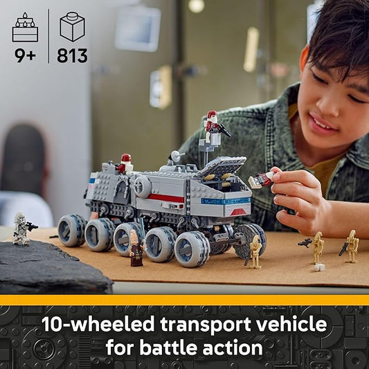 LEGO Star Wars: The Clone Wars Republic Juggernaut Building Toy for Kids - Pretend Play Set W 8/ Toy Figures - Collectible Model Kit for Boys & Girls, Ages 9+ - Gift Idea for Birthdays - 75413