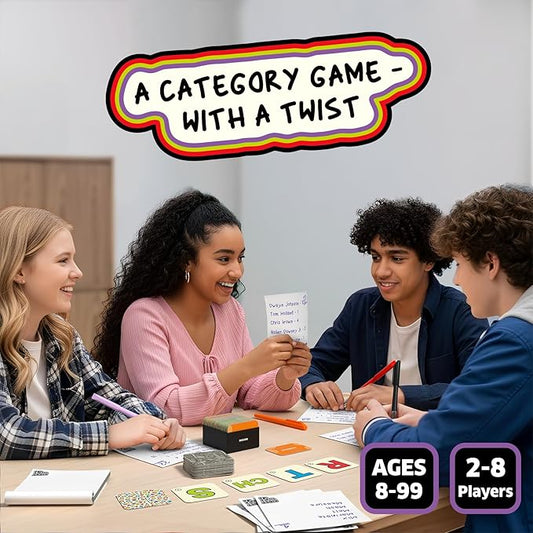 Skillmatics Board & Card Game - First to 5, Category Game with a Twist, Perfect for Parties, Family, Game Night, Quick Thinking, Gifts for Kids, Teens, Adults, Ages 8, 9, 10 & Up, 2-8 Players