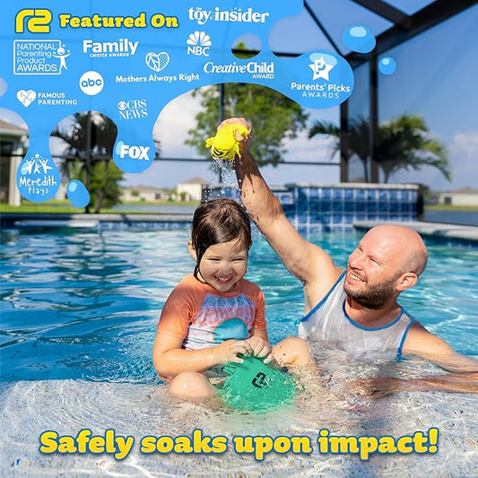 Water Flying Discs for Kids: Soft Sports Disc 2 Pack - Soaks The Target On Impact - Best Swimming Pool Toys & Beach Water Toys - Fun Toy Outdoor Games - Birthday Gifts for Boys & Girls All Ages