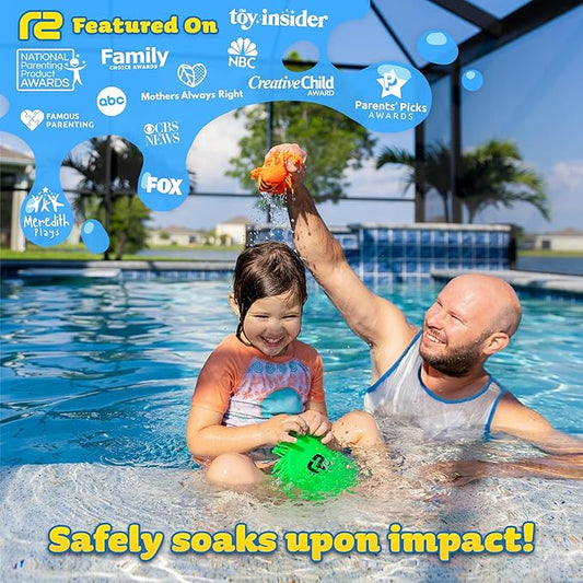 Water Flying Discs for Kids: Soft Sports Disc 2 Pack - Soaks The Target On Impact - Best Swimming Pool Toys & Beach Water Toys - Fun Toy Outdoor Games - Birthday Gifts for Boys & Girls All Ages