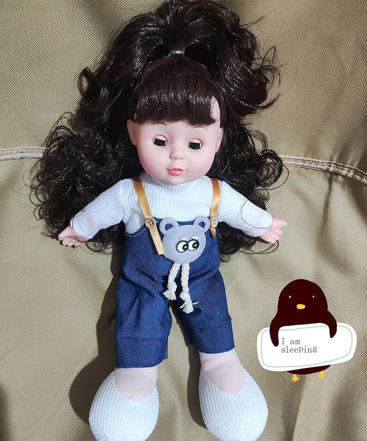 13 Inch Soft Baby Dolls,Realistic Baby Doll with Hair and Blinking Open/Closed Eyes,Silicone Baby Dolls for 2 3 4 5+ Years Girl,Real Life Dolls for Girls