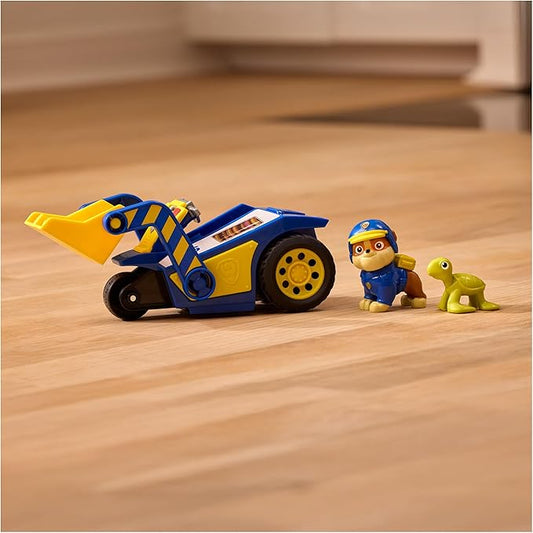 Paw Patrol: Search & Rescue, Rubble Rescue Bulldozer Vehicle with 2 Figures, Police Car Toy with Pull-Back Action, Kids Toys for Boys & Girls Ages 3+