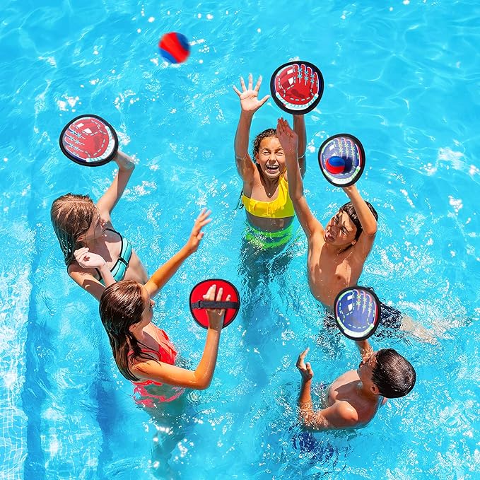 EVERICH TOY Toss and Catch Game for Toddlers - Soft, Safe & Pain-Free Baseball-Style Catching for Kids, Active Indoor & Outdoor Play Gift – Beach, Pool & Yard Toys for Boys and Girls Ages 3-8