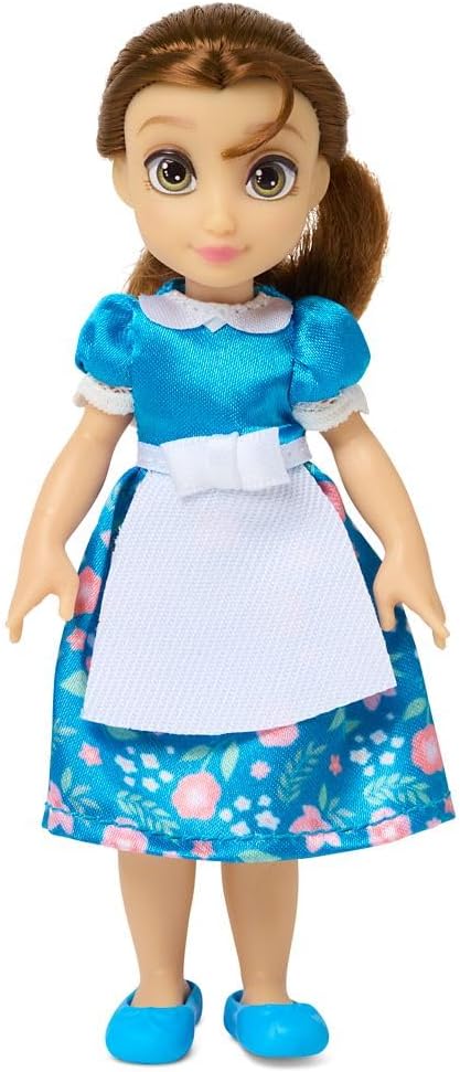 Disney Store Official Princess Belle Beauty and The Beast 5 Inch Doll Playset, Girl Toys, 4 Year Old Girl Birthday Gifts