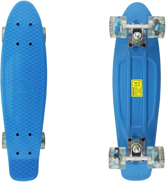 Skateboards Complete 22 Inch Mini Cruiser Retro Skateboard for Kids Boys Youths Beginners