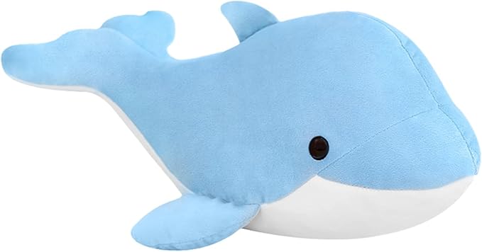 Dolphin Stuffed Animals Plush Pillows Soft Sea Animal Plush Toys Dolls Stuffed Animal Plushies Gifts for Kids (Sky Blue-19.2Inch)