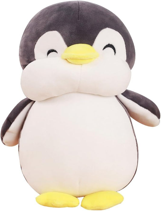 Stuffed Penguin Animal Plush Toys 12 Inch Gray Animal Stuffed Plushies Super Soft Cute Cuddly Pillow Cushion Stuff Dolls Birthday Gifts for Children Kids Boys Girls Room Decor Bedtime, 12Inches