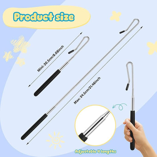 2 Pcs Adjustable Puppet Handles Metal Arm Control Rod Arm Control Stick Accessory for Puppets Arm Or Plush Body(2 Pcs)