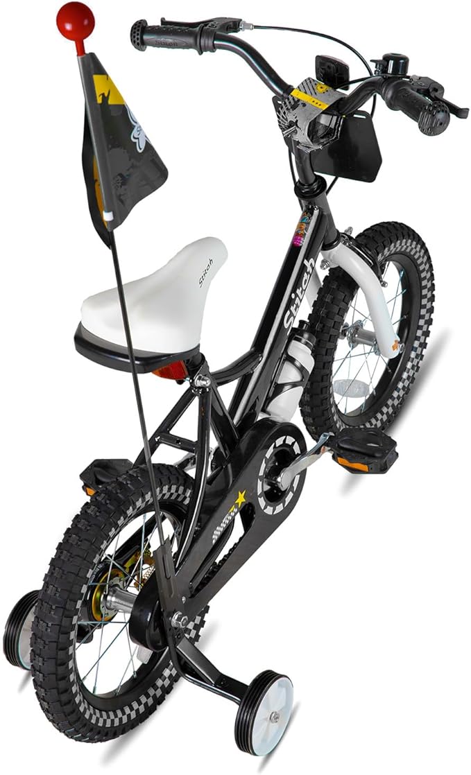 JOYSTAR Kids Bike for 2-7 Years Girls Boys w/o Dual Handbrake 12 14 16 Inch Princess Girls Bike with Training Wheels Doll Seat Streamers Boys Bikes with Flag & Water Bottle, Kids' Bicycle