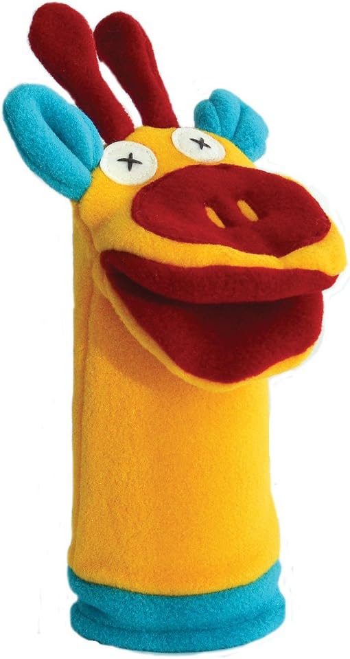 Cate & Levi - Zoo Collection Hand Puppets - Set of 3 - Handmade in Canada - Includes Monkey, Giraffe and Elephant