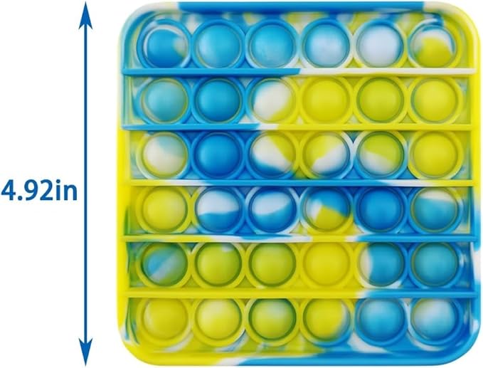 24 Pcs Pop Bubble Fidget Toys for Party Favors, Stress Relief Pressure Relieving Toys for Kids, Pop Bulk Toddler Toy for Birthday Christmas Valentine Gifts and Classroom Prizes