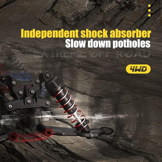 1/14 Hobby RC Truck for Adults, 30 MPH High Speed Remote Control 4WD Car, All Terrain Rock Crawler Truck for Boys 4X4 Off-Road Racing Car with 2 Batteries