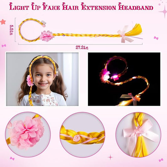 Meland Princess Dresses for Girls - Light Up Princess Dress Up for 3-10 Year Old, Costume for Girls Halloween Birthday