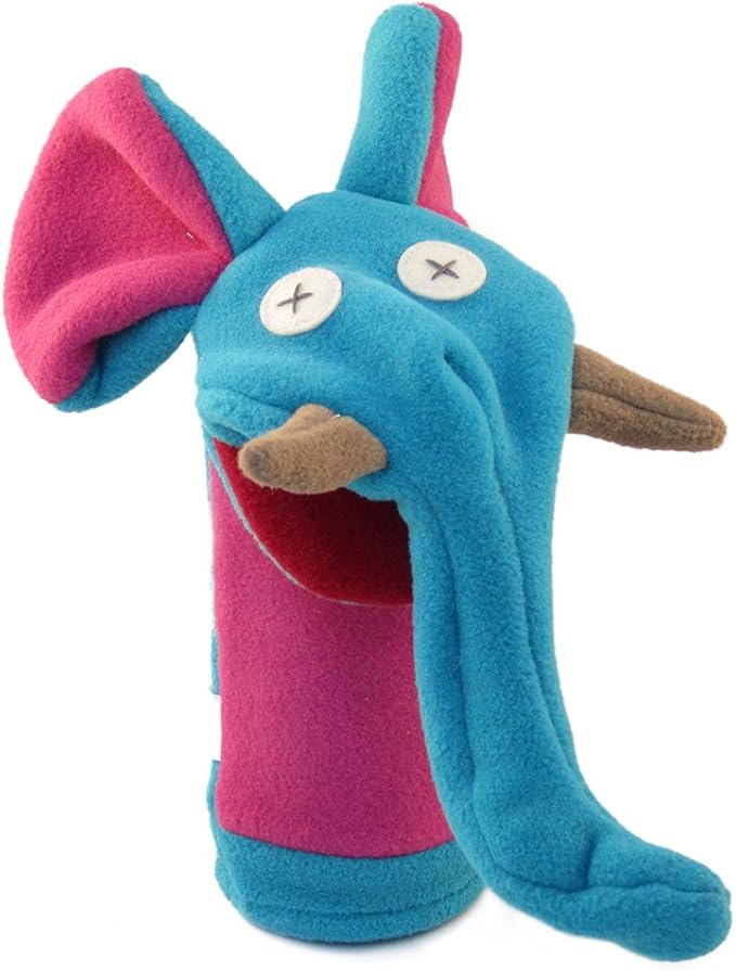 Cate & Levi - Zoo Collection Hand Puppets - Set of 3 - Handmade in Canada - Includes Monkey, Giraffe and Elephant