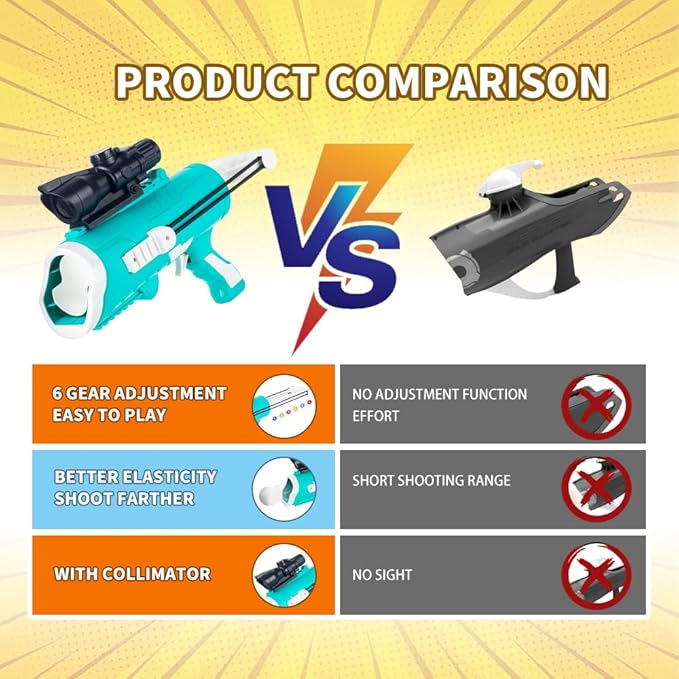 Snowball Maker Kit - 9 Pcs Winter Toys with Snowball Blaster Gun, 2 Duck Shaped Clips, Launcher and Carry Bag - Outdoor Snow Fight Toys for Kids and Adults