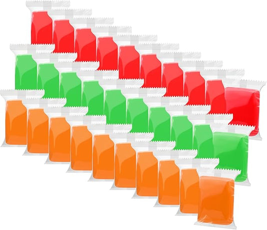 Air Dry Clay, 30 Packs Foam Clay, Soft Modeling Clay Super Light Weight Air Dry Clay Perfect for Arts Crafts - Red Green Orange