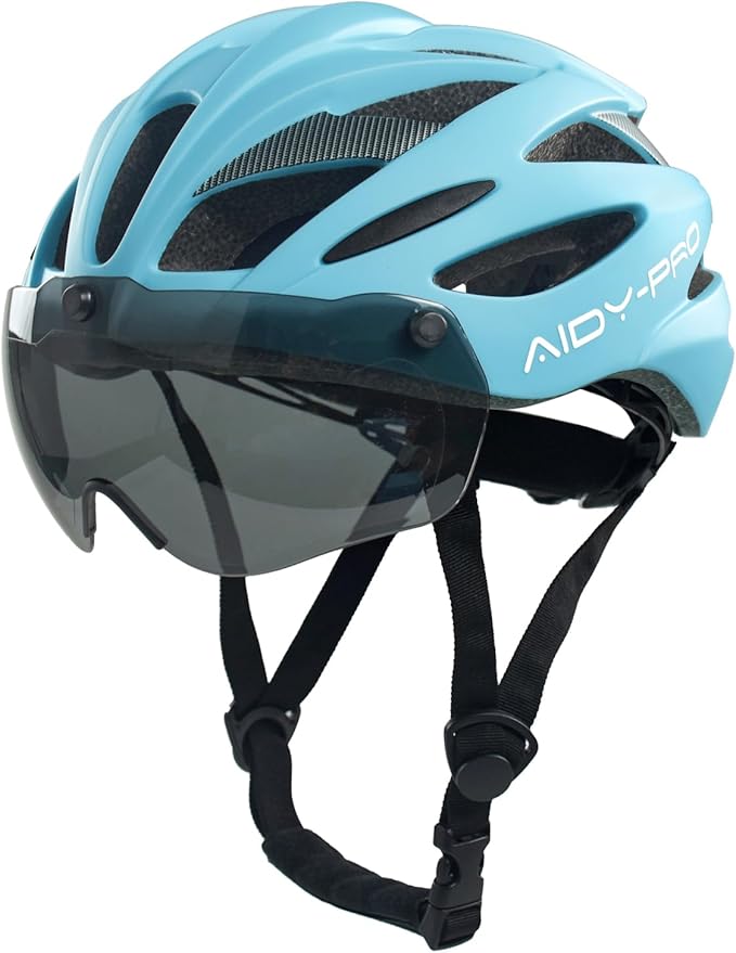 Kids Bike Helmet Boys Bike Helmet with Goggles, Adjustable Youth Bikes Helmets, Bicycle Cycling Roller Skating Skateboard Helmet for Boys Girls