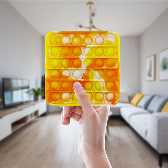 24 Pcs Pop Bubble Fidget Toys for Party Favors, Stress Relief Pressure Relieving Toys for Kids, Pop Bulk Toddler Toy for Birthday Christmas Valentine Gifts and Classroom Prizes