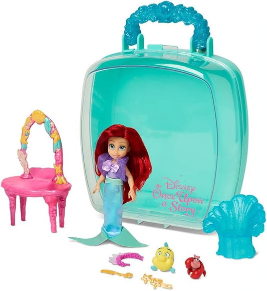 Disney Store Official Princess Ariel Mini Doll Playset, The Little Mermaid, 5-Inch Princess Dolls, Girl Toys, Birthday Gifts 4+