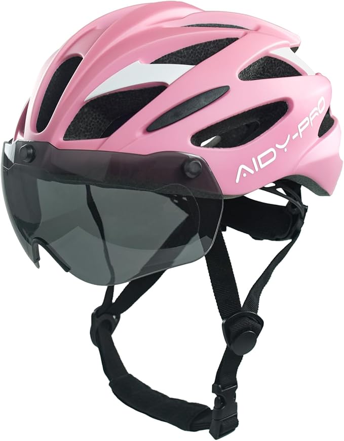 Kids Bike Helmet Boys Bike Helmet with Goggles, Adjustable Youth Bikes Helmets, Bicycle Cycling Roller Skating Skateboard Helmet for Boys Girls