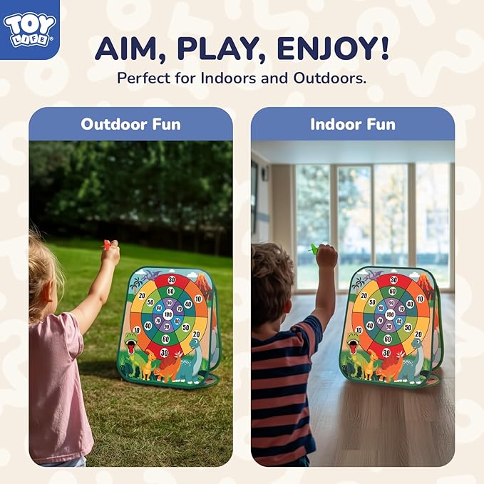 TOY Life Toddler Outdoor Toys for Kids Ages 4-8, Bean Bag Toss, Outside Yard Games for Kids Cornhole, Indoor Lawn Backyard Games Birthday Family Party Toddler Game, Gift for Boys 3 4 5 6 7