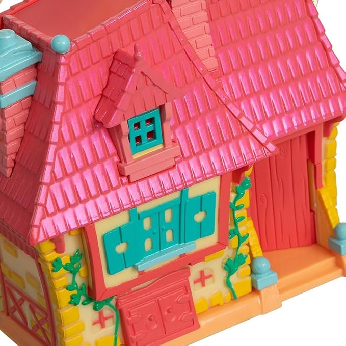 Disney Store Official Princess Micro Toy Set – Beauty & The Beast – Set Includes Micro Figures of Belle, Philippe, & her Cottage – Portable Playset with Handle – Perfect for Fans of Disney Princesses