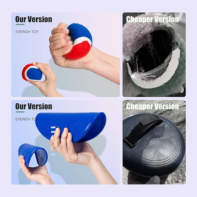 EVERICH Upgraded Toss and Catch Ball Game Set, Outdoor Games for Kids Outdoor Toys Yard Games, Beach Pool Toys for Adults Family 4 Paddles 4 Balls, Great Gifts for Boys Girls 3 4 5 6 7 8-12 Years Old