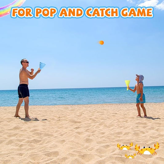punkdog 30 PingPong Balls for Pop and Catch Ball Game - Outdoor Indoor Game Activities for Boys & Girls,Birthday and Christmas Party Favors Gifts for Kids Ages 4 5 6 7 8 10 12+ Years Old and Adults