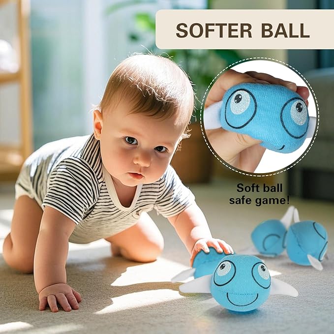 Waterproof Toss and Catch Ball Set for Kids Ages 3-8 – Soft & Safe Paddle Game with Cute Shark Design – Ideal for Beach, Pool, and Backyard Summer Fun