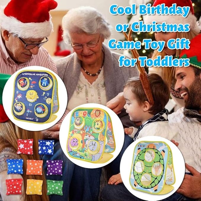 RaboSky Small Bean Bags for Kids Tossing, Mini Beanbags Toss Toy for Toddler Preschool Prek Daycare Supplies Classroom Circle Time Home Schooling Indoor Outdoor Backyard Activities Cornhole Game