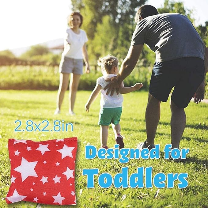 RaboSky Small Bean Bags for Kids Tossing, Mini Beanbags Toss Toy for Toddler Preschool Prek Daycare Supplies Classroom Circle Time Home Schooling Indoor Outdoor Backyard Activities Cornhole Game