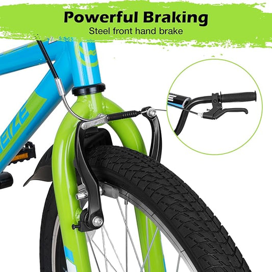 WEIZE Kids Bikes,16 20 Inch Boy's Bike for Kids,BMX Style Bicycle for Boys Girls Ages 4-12 Years Old,Kids Bicycle with Adjustable Seat,Training Wheels,Front and Rear Fender,Multiple Color Options