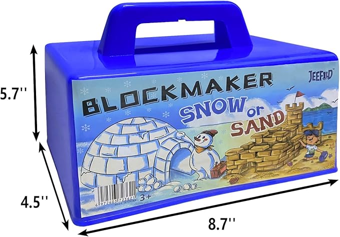 Igloo Fort Block Form Snow Block Maker, Sand Castle Mold, Beach Winter Snow Building Kit Toys for Kids, 2 Pack (Blue & Purple)